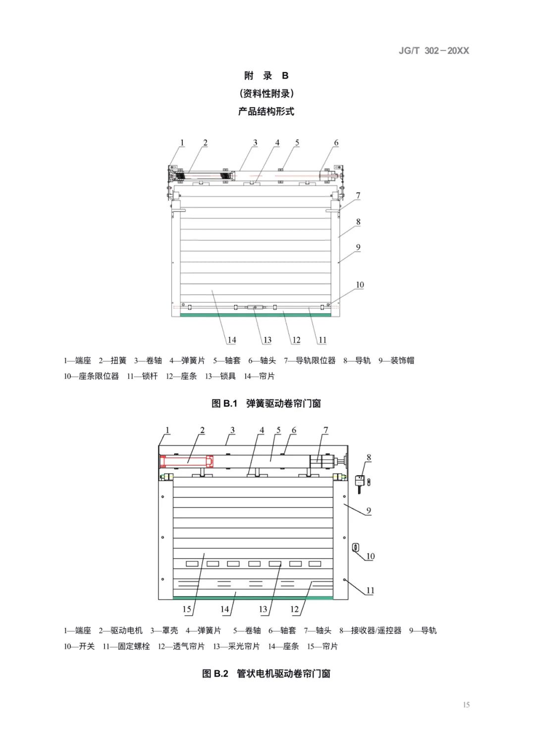 JG/T302-2022 《卷簾門窗》建筑工業(yè)行業(yè)產(chǎn)品標(biāo)準(zhǔn)