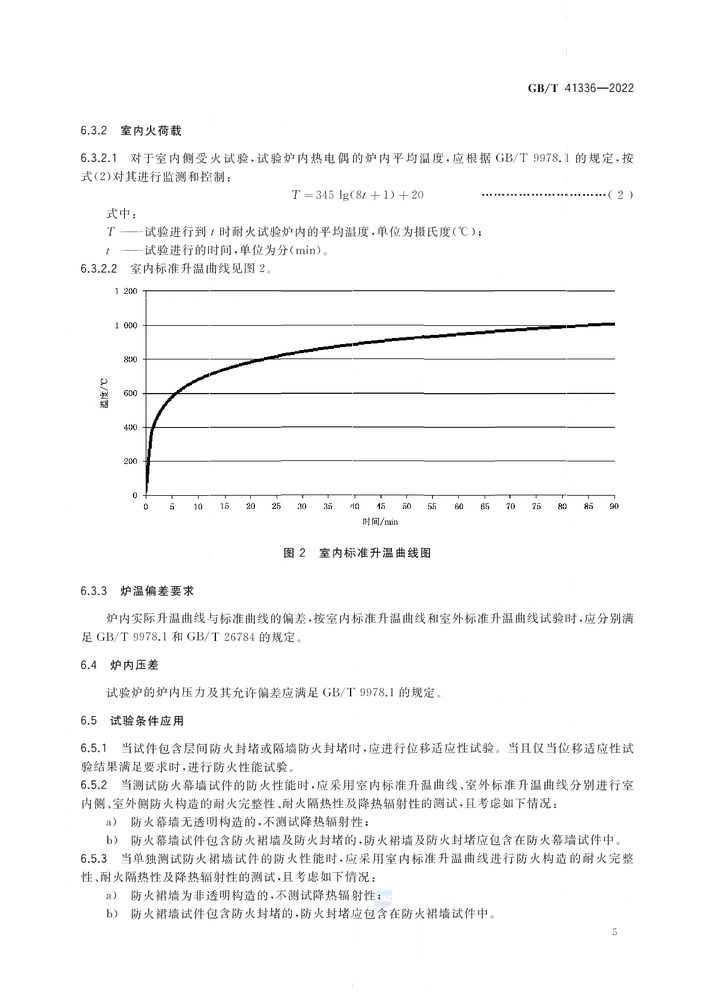 GB/T 41336-2022《建筑幕墻防火性能分級及試驗(yàn)方法》全文公開